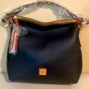 Dooney & Bourke Pebble Grain Twist Strap Hobo Shoulder Bag